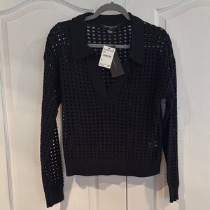 NWT French Connection Black Knit Sweater